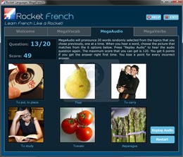 Recognize Sounds of French Words with MegaAudio