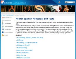 Rocket Spanish Learning Lounge Rehearsal Screen Shot